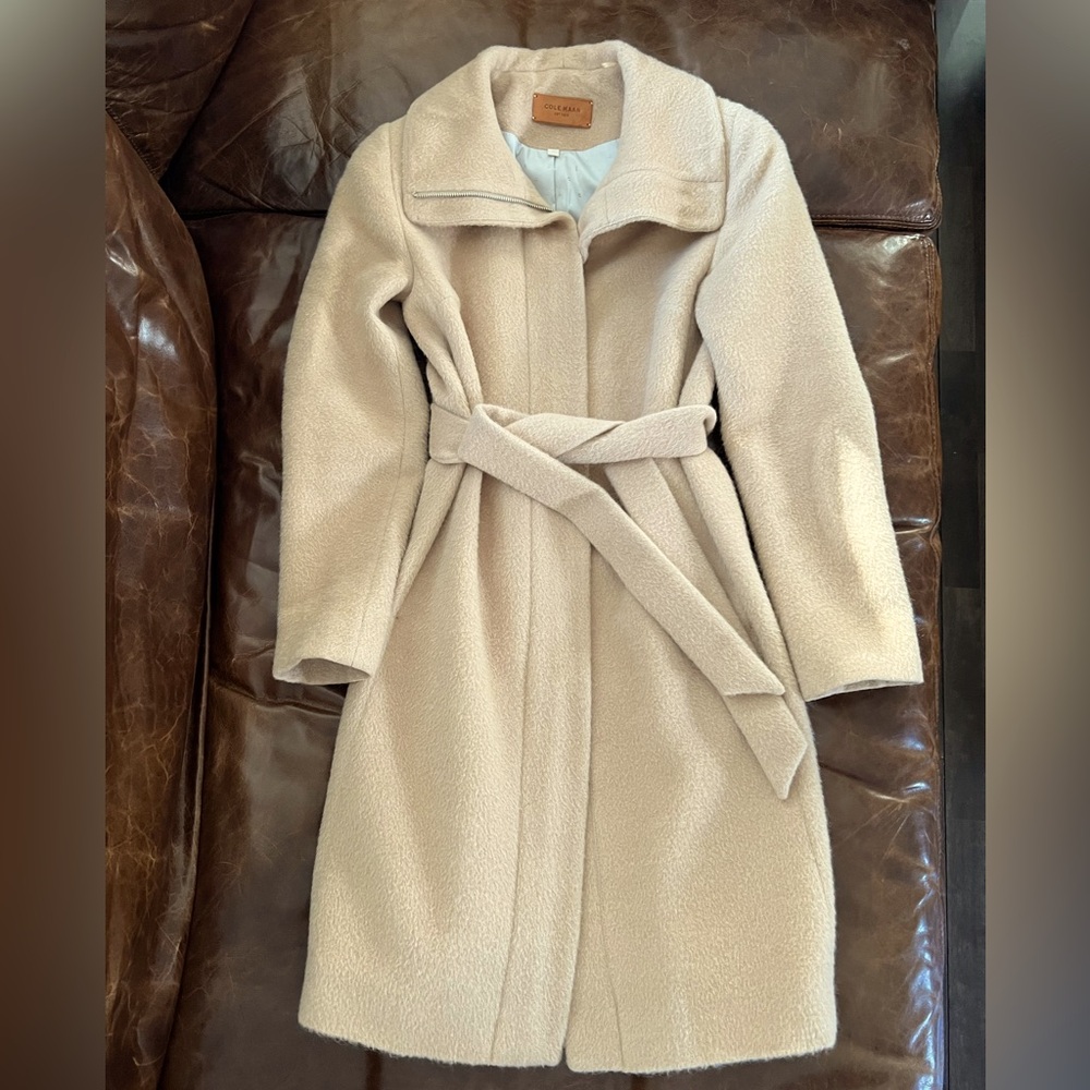 Cole Haan Suri Alpaca Wrap Coat